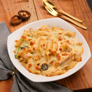 ওভেন বেকড চিকেন পাস্তা