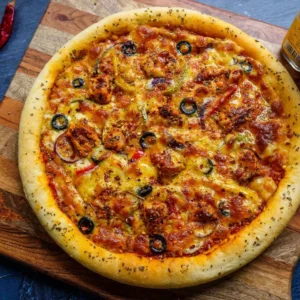 চিকেন চিজি পিৎজা ১০ ইঞ্চি